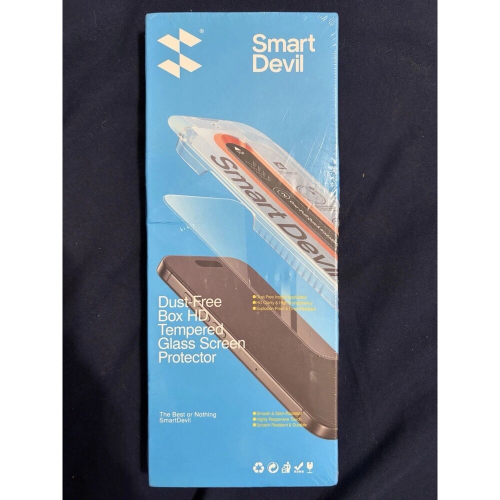 Smartdevil Dust Free Box HD Tempered Glass Screen Protector For 17 Max